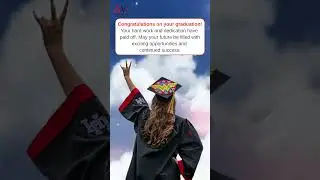 Congratulations On Your Graduation | Wishes, Messages and Quotes | #ytshorts #graduation #shortvideo