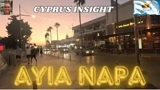 Stroll Around Ayia Napa Cyprus on an August Evening.