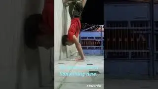 learning wall handstand #perfection comes with practice