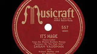 1948 HITS ARCHIVE: It&rsquo;s Magic - Sarah Vaughan