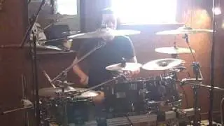 Brian Hood playing Wings of Integrity on drums