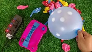 Satisfying Balloon Blow Up With Rainbow Polka Dots #asmr #pop #satisfying #unboxing #unitedstates