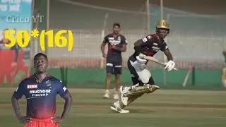 Rcb practice match Highlights | Sherfane Rutherford hits 50
