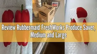Review Rubbermaid FreshWorks Produce Saver, Medium and Large Storage Containers, 8-Piece Set, Set of