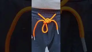 How to tie a knot on the sweatpants rope #knot