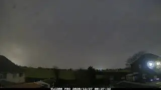 Storm Bella timelapse, Irlam, UK: 26th/27th December 2020