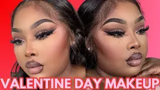 Макияж на День святого Валентина | Cut Crease Кошачий глаз | Палетки Juvias Place | Розовые румян...