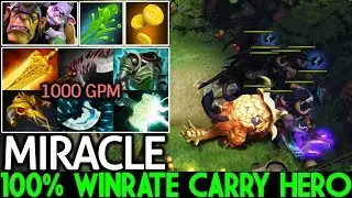 MIRACLE [Alchemist] Next Level Farming 100% Winrate Crazy Carry 7.22 Dota 2