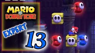 Mario vs Donkey Kong - Level Expert 13 - Perfect Gold Star Level EX-13 - All Presents (Gifts) EX13