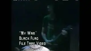 Black Flag - My War. (Live 1984). #BlackFlag #PunkRock #MyWar