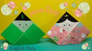 #Japanese culture#Origami #Hinamatsuri Japanese Girl&rsquo;s Day Easy Origami Hina Dolls English Tutorial