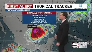 VIDEO: Tropical Storm Francine forms in the Gulf of Mexico