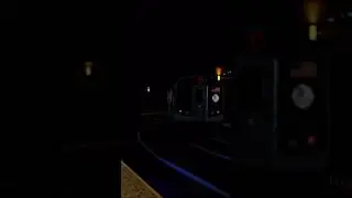 R179 F train via broadway line meets R46 N train at Canal St. #robloxtrains #mtasubway #r179 #r46
