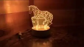 Horse LED Tabletop Lamp