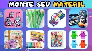 📚​MONTE SEU MATERIAL ESCOLAR |#quiz #lozequiz #materialescolar