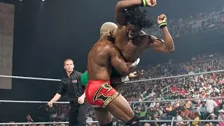 Kofi Kingston blasts Shelton Benjamin with Trouble in Paradise: WWE ECW, Apr. 22, 2008 (WWE Network)