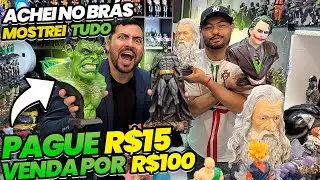 ESSE É RARIDADE! ACHEI NO BRÁS O MAIOR FORNECEDOR DE ACTIONS FIGURES E COLECIONÁVEIS MAIS BARATOS