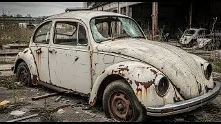 ASMR Car Restoration! Full Restoration Journey of 1967 Volkswagen Beetle Faded Ivory White