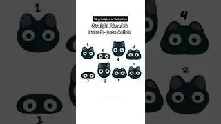 12 Principles of Animation as Black Cats #2danimation