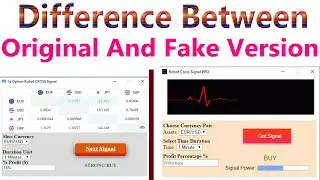Difference Between Original And Fake Version Robot Cross Signal