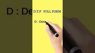 D.T.P full form | Full form of DTP | #full form