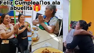 🎊Rosi leda Abrazo ala Abuelita🎁Los del Pollo Campero Felicitaron ala abuela🥹