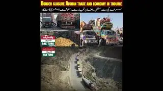 Border closure Afghan trade and economy in trouble || PAK TURK NEWS