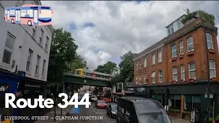 🚌 344 full bus route (Liverpool Street - Clapham Junction)