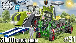 ULTIMATE MOWING with WORLD'S BIGGEST MOWER | 3000 COWS Farm | Farming Simulator 22