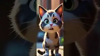 The story of The Cat and the Talking Shadow #cartoon #virlashort #trending #kidsvideo