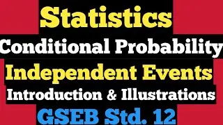 STD -12 Statistics [ Part 2 ] Conditional Probability and Law of Multiplication GSEB @StudyPointpro