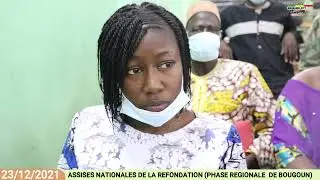 Assises Nationales de refondaion cérémonie de clôture phase régionale à Bougouni
