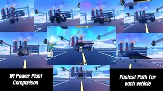 [OUTDATED] 1M vehicle power plant test (fastest path for each vehicle)
