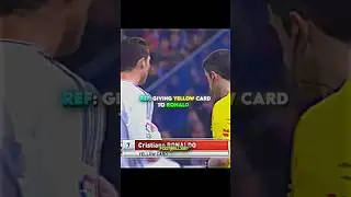 Ronaldo getting an unfair yellow card😢 / Ronaldo against Atletico Madrid / #shorts #ronaldo #viral