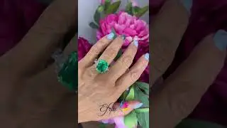 GIA certified natural Emerald and diamonds ring