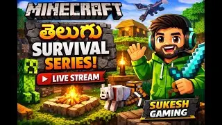Minecraft live stream||chit chat on live|| survival live series #TELUGUGAMER #TELUGU #LIVE #TRENDING