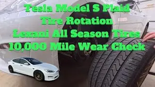 Обновление информации об износе всесезонных шин Lexani для Tesla Model S Plaid Tire Rotation