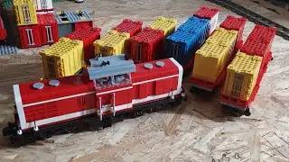 Brickursel  - V100 mit  Containerwaggongs, BSBT2025 