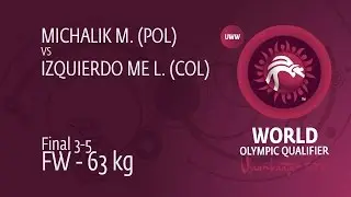 BRONZE FW - 63 kg: M. MICHALIK (POL) df. L. IZQUIERDO ME (COL), 6-2