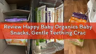 Review Happy Baby Organics Baby Snacks, Gentle Teething Crackers, Gluten Free & Vegan, Strawberry &