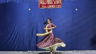 Sajda Kathak Performance |Teri Kali Ankhiyon Se | School Cultural Event Sahaj Public School Shajapur