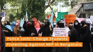 Police Lathi-Charge Students Protesting Against National Education Policy In Bengaluru
