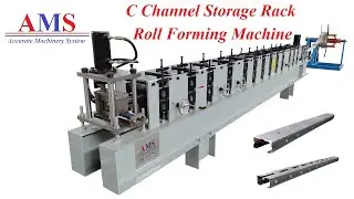 C Channel Storage Rack Roll Forming Machine
