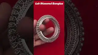 50 Pointer Single Line Lab Diamond Bangles at Factory Price | #shorts