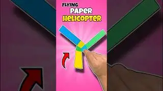 How to Make Rotating Paper Helicopter | Paper Craft 🤩#shorts