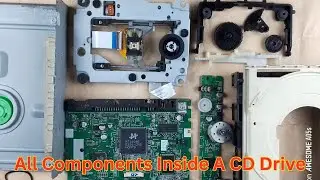 All Components Inside a CD Drive | Old PC CD Drive Teardown