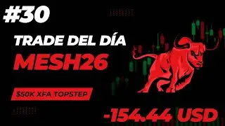 ❌ -$154.44 USD | MES | Trade del D&iacute;a #30 | Cuenta Fondeada TopStep $50k
