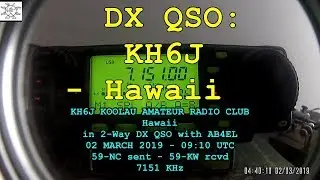 DX QSO: KH6J - Hawaii