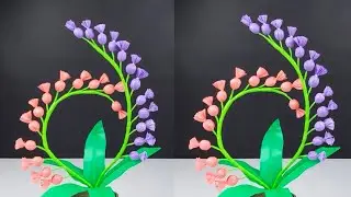 DIY Tutorial Cara Membuat bunga dari KANTONG PLASTIK KRESEK Kerajinan Tangan