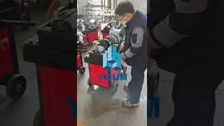 Rebar Threading Machine Inspect and Test #building #mechanicalsplicerebar #machine